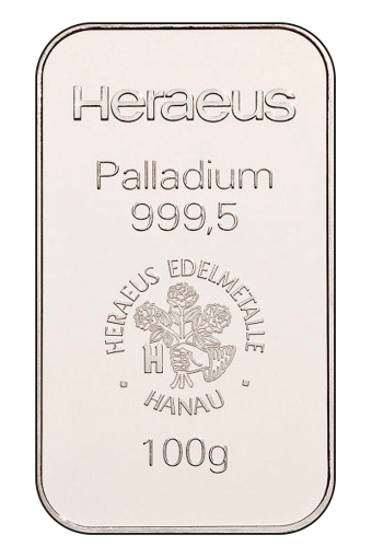 100 gram Palladium bar