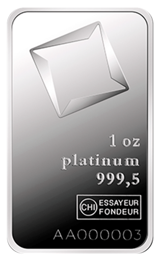 Picture of 1 OZ  Platinum Bar