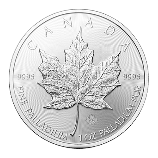 Picture of Canadian Palladium Maple Leaf Coin 1 OZ
